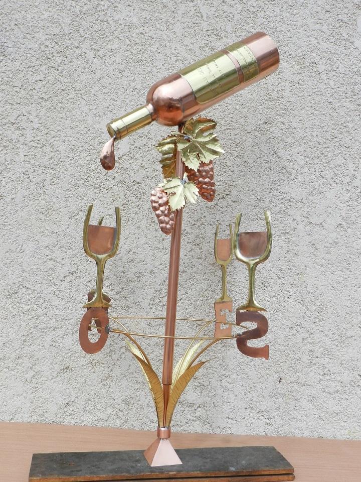 girouette Bouteille de vin