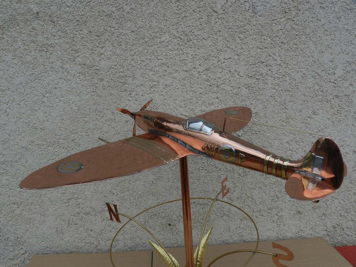 girouette Spitfire vue de dessus 2